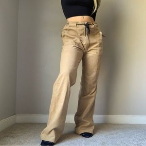 Vintage 70s light brown corduroy high waisted jeans, size 32